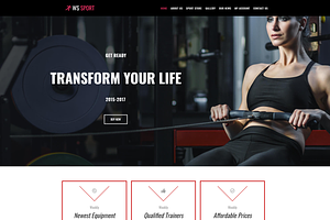 WS Sport - Fitness Center Theme