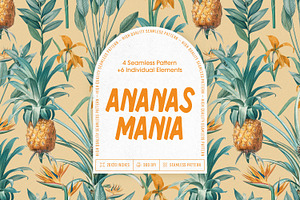 Ananas Mania Seamless Pattern