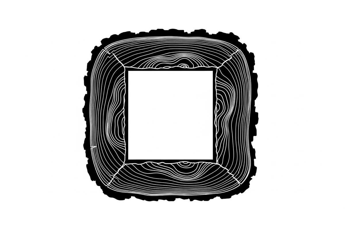Rustic Wood Slice Frame Bundle, an Illustration by yasushie (Photo 10 of 31)
