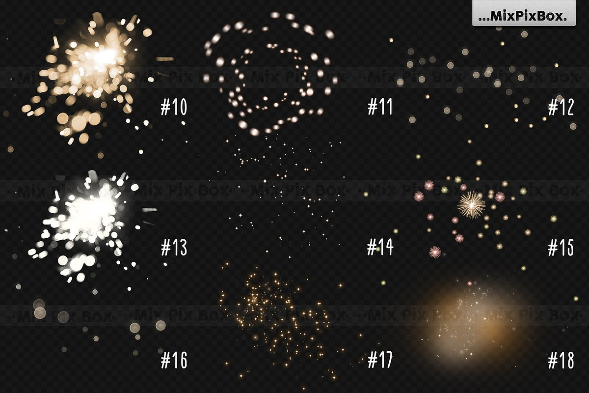 Sparkler Photo Overlays