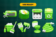CLEANING and HOUSEKEEPING 3d  Pack, an Object 3D Model by Ui Stock (Thumbnail 3 of 6)