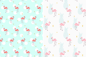 6 Vector Tropical Patterns Clipart