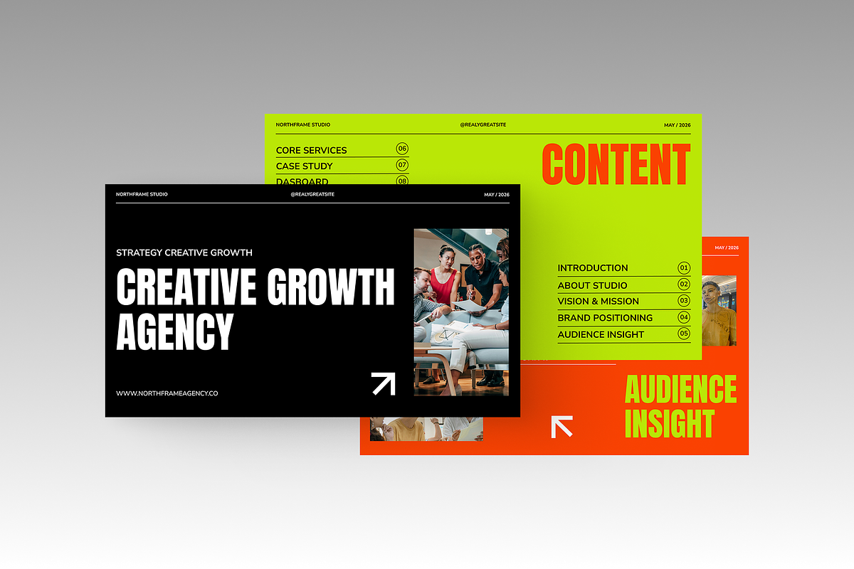 Creative Agency Presentation, a Presentation Template by adoestudio (Photo 3 of 7)