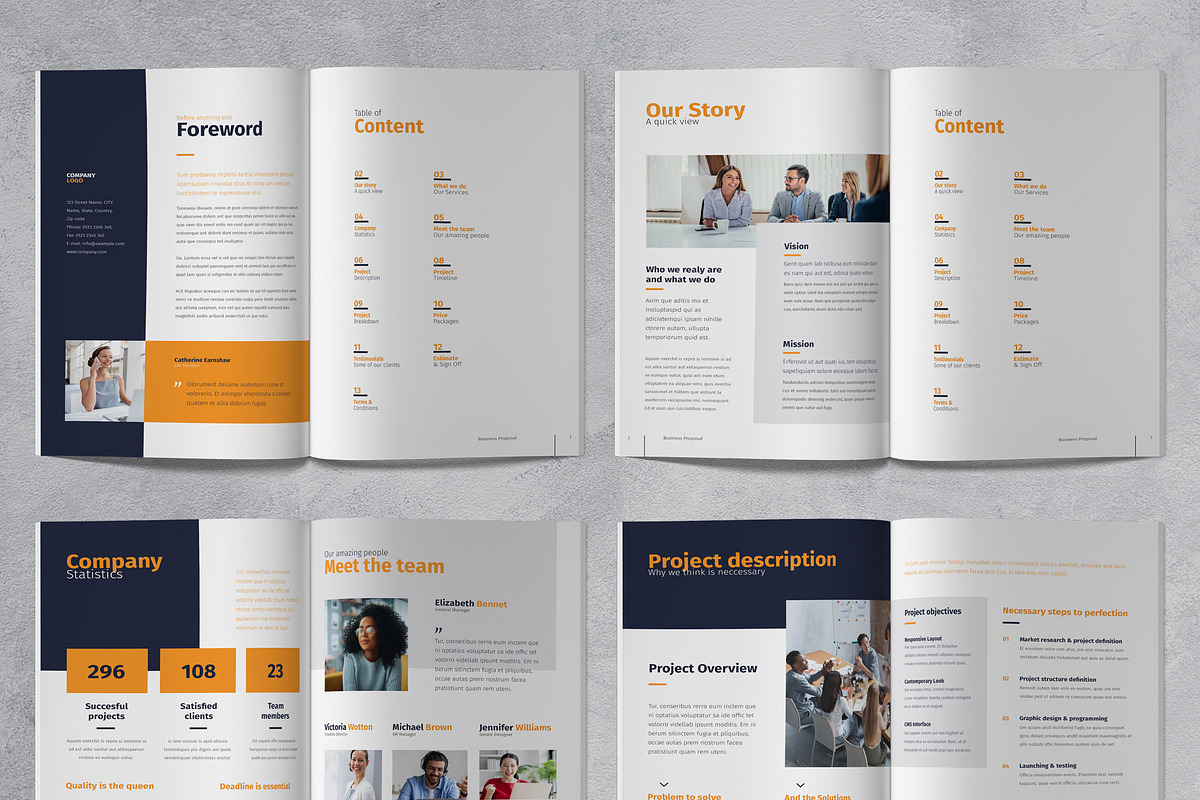 Canva Business Proposal, a Brochure Template by Sabin (Photo 3 of 7)