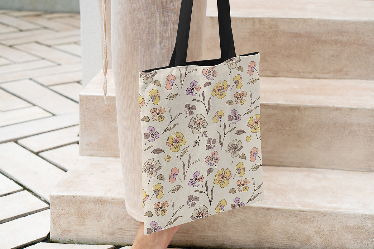 Garden Violets, a Pattern Graphic by MalyskaStudio (Photo 6 of 13)