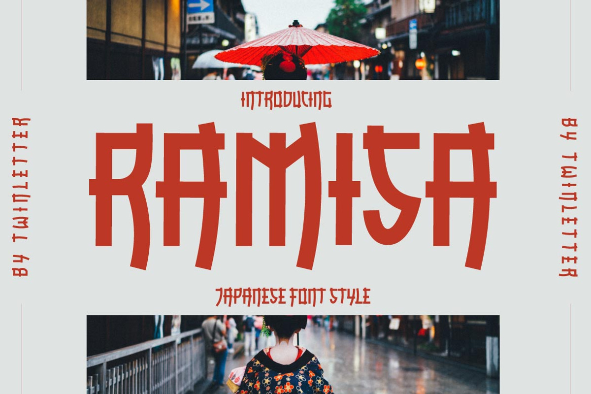 RAMISA Faux Japanese Font, a Font by twinstd (Photo 1 of 10)