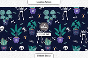 Halloween pattern cute skeletons, a Pattern Graphic by lindoet23 (Thumbnail 1 of 3)