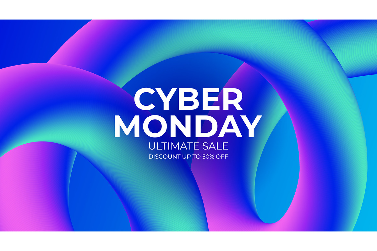 Cyber Monday Graphics Set, a Seasonal Illustration by Finevector (Photo 6 of 7)