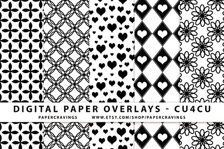 Pattern overlays, Photoshop template