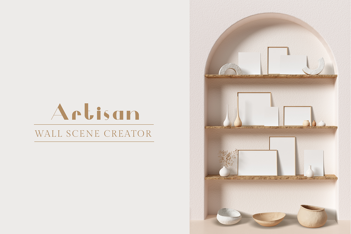 Artisan Wall Scene Creator, a Product Mockup by LINII (Photo 1 of 4)