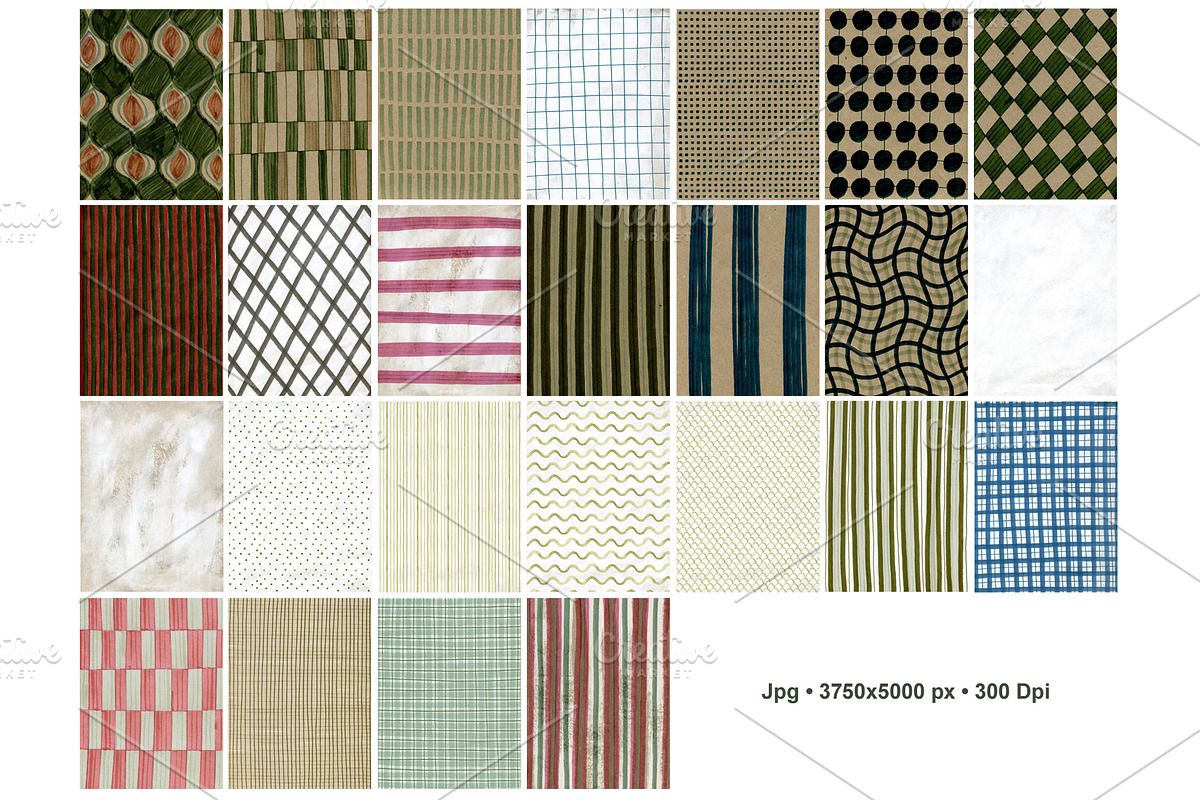 Painted Rhythm Backgrounds., a Background Graphic by TaPilipa (Photo 3 of 7)