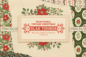 Vintage Christmas Clipart & Patterns