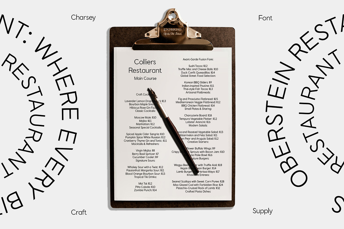 Charsey – Modern Font, a Sans Serif Font by Craft Supply Co. (Photo 4 of 8)