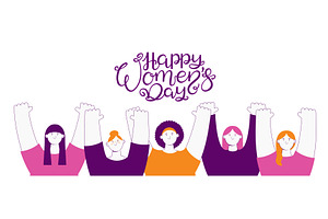Diverse beautiful happy women, a Person Illustration by sceptical cactus