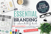 Essential Branding & Identity kit, a Branding & Logo Template by Lisa Glanz (Thumbnail 1 of 13)