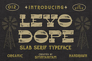 Levo Dope + Extras, a Slab Serif Font by Sitintahitam (Thumbnail 1 of 10)