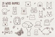 Cute Camping Doodles Vector Graphics, an Animal Illustration by Vibérains (Thumbnail 7 of 13)