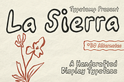 La Sierra Handcrafted Display, a Handwritten Font by Typetemp Studio (Thumbnail 1 of 12)