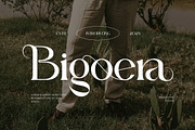 Bigorea Elegant Serif Font Typeface, a Serif Font by Perfectype (Thumbnail 1 of 6)