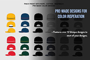 Hat Template - Pinch Hat, a Hat Mockup by Template Haven (Thumbnail 8 of 8)