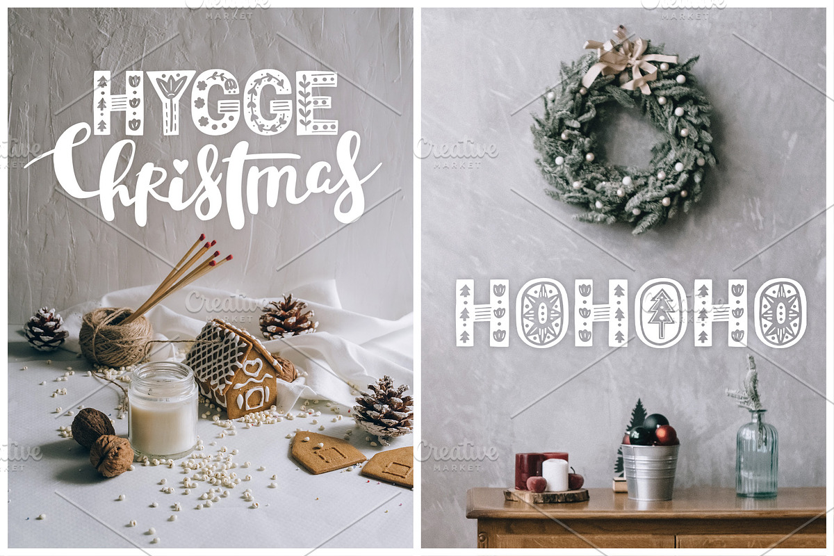 Scandinavian Christmas set, vector, an Animal Illustration by harmonia_green_art (Photo 5 of 13)