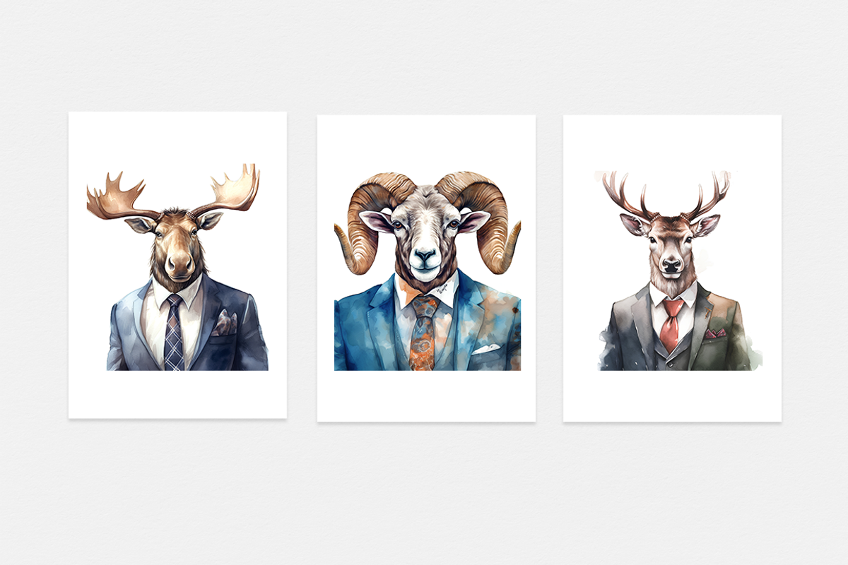 Animals in Suits Collection, an Animal Illustration by artsy-fartsy (Photo 11 of 14)