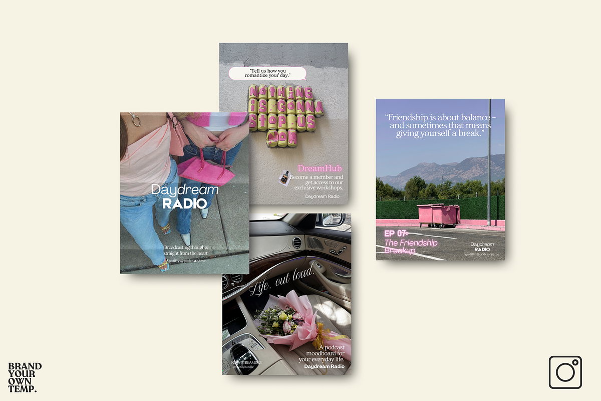 Podcast Instagram Template, a Templates & Theme by BYOTstudios (Photo 8 of 11)