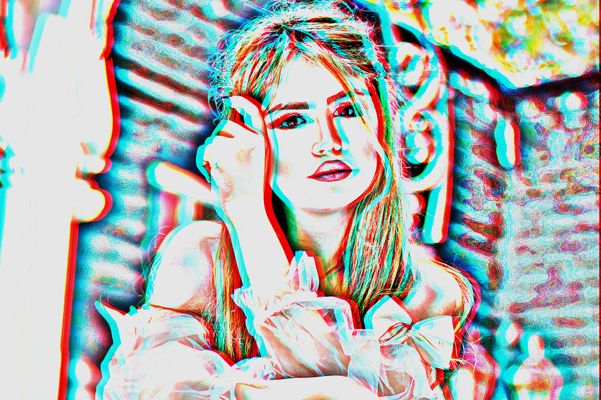 3D Effect Photoshop Action, an Action Add-On by Studio Retouch (Photo 4 of 7)