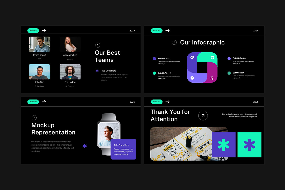 Futuristic Tech Startup Pitch Deck, a Presentation Template by Eklip Studio (Photo 5 of 6)