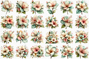 Tropical Whimsical Flowers Clipart, an Illustration by Craft Nest (Thumbnail 6 of 12)
