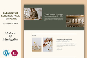 Services Page Elementor Template WP