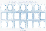 Borders Frames Watercolor Bundle, an Object Graphic by Solo Art Original (Thumbnail 5 of 12)