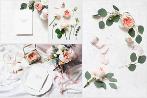 English Roses Wedding Mockups Photos