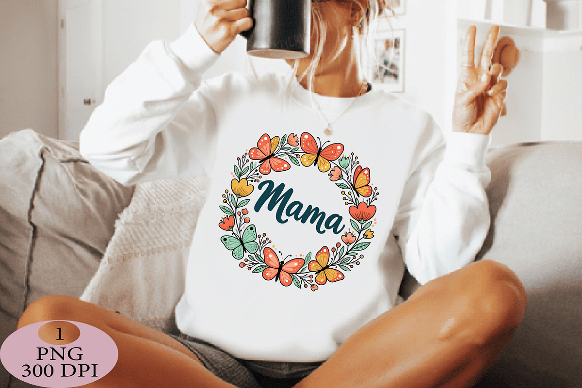Floral Mama PNG Wildflower Mother's, an Illustration by Daily.Designs (Photo 4 of 5)
