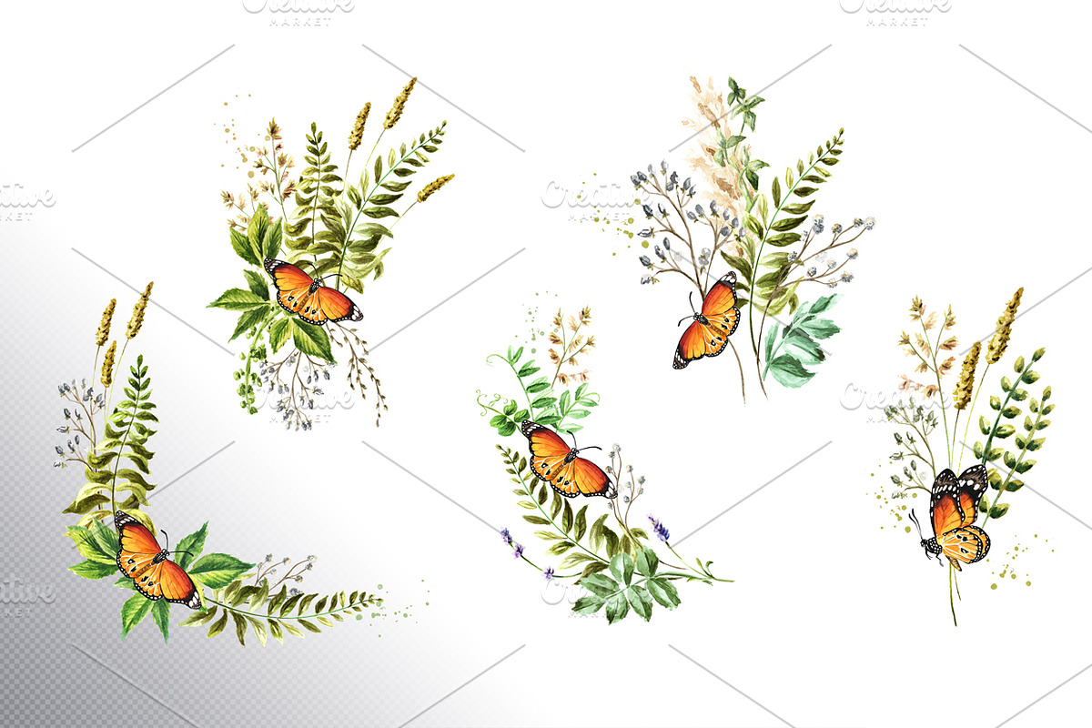 Wildflowers, a Decorative Illustration by Daria Ustiugova (Photo 5 of 14)