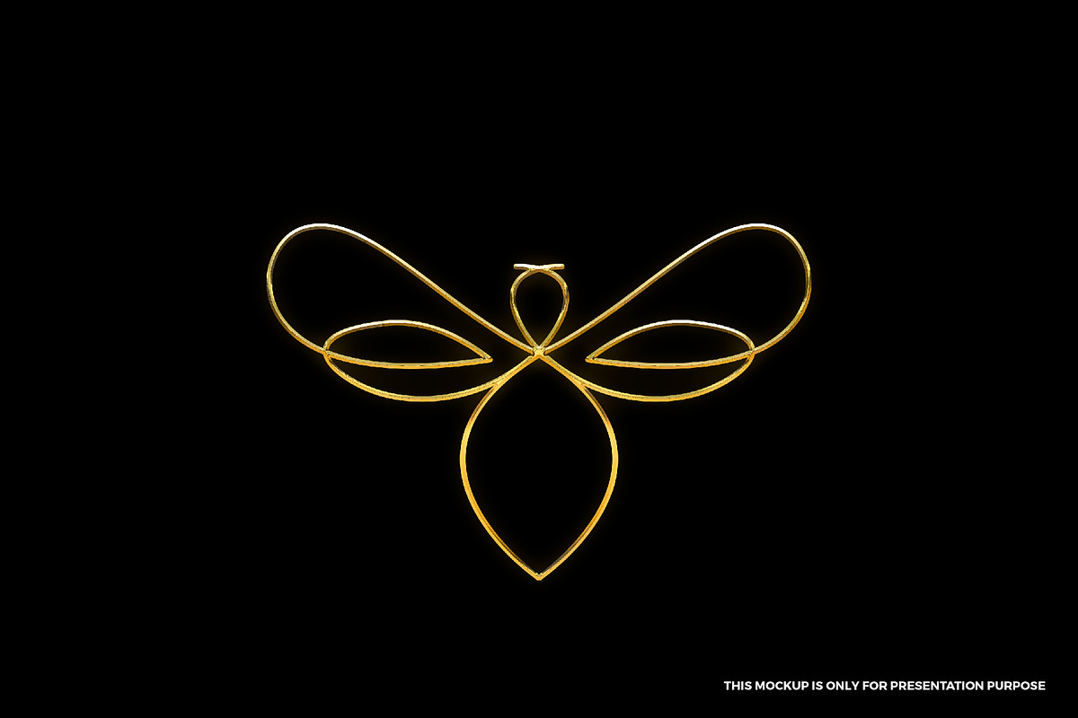 Bee symbol logo, a Branding & Logo Template by MuzaInspires (Photo 5 of 5)