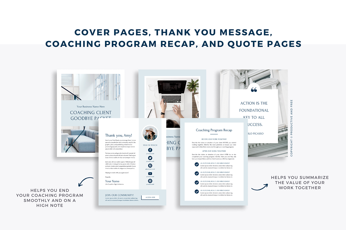Coaching Client Template Bundle, a Magazine Template by ProductiveandFree (Photo 20 of 23)