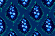 Hummingbirds and flowers, a Pattern Graphic by sovarina (Thumbnail 2 of 7)