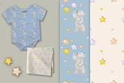 Polar Bear Digital Paper, Watercolor, a Pattern Graphic by TetianaArt (Thumbnail 6 of 7)