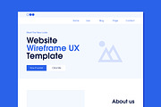 Website Landing Page UX Wireframe, a Landing Page Template by ContestDesign (Thumbnail 2 of 6)