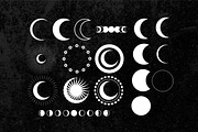Procreate - Moon and Stars Stamps, a Brush Add-On by DiBrush Studio (Thumbnail 5 of 9)
