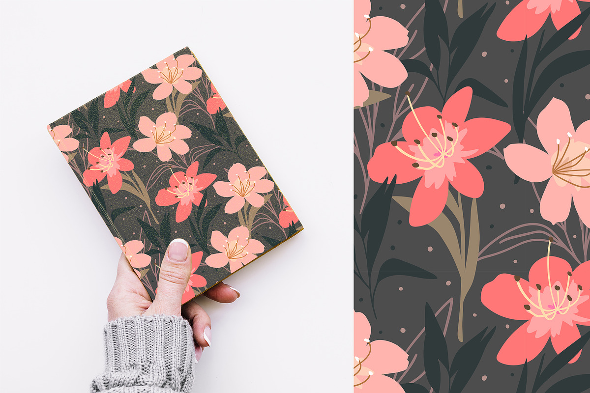 Floral seamless pattern, a Pattern Graphic by hanifa_design (Photo 11 of 11)