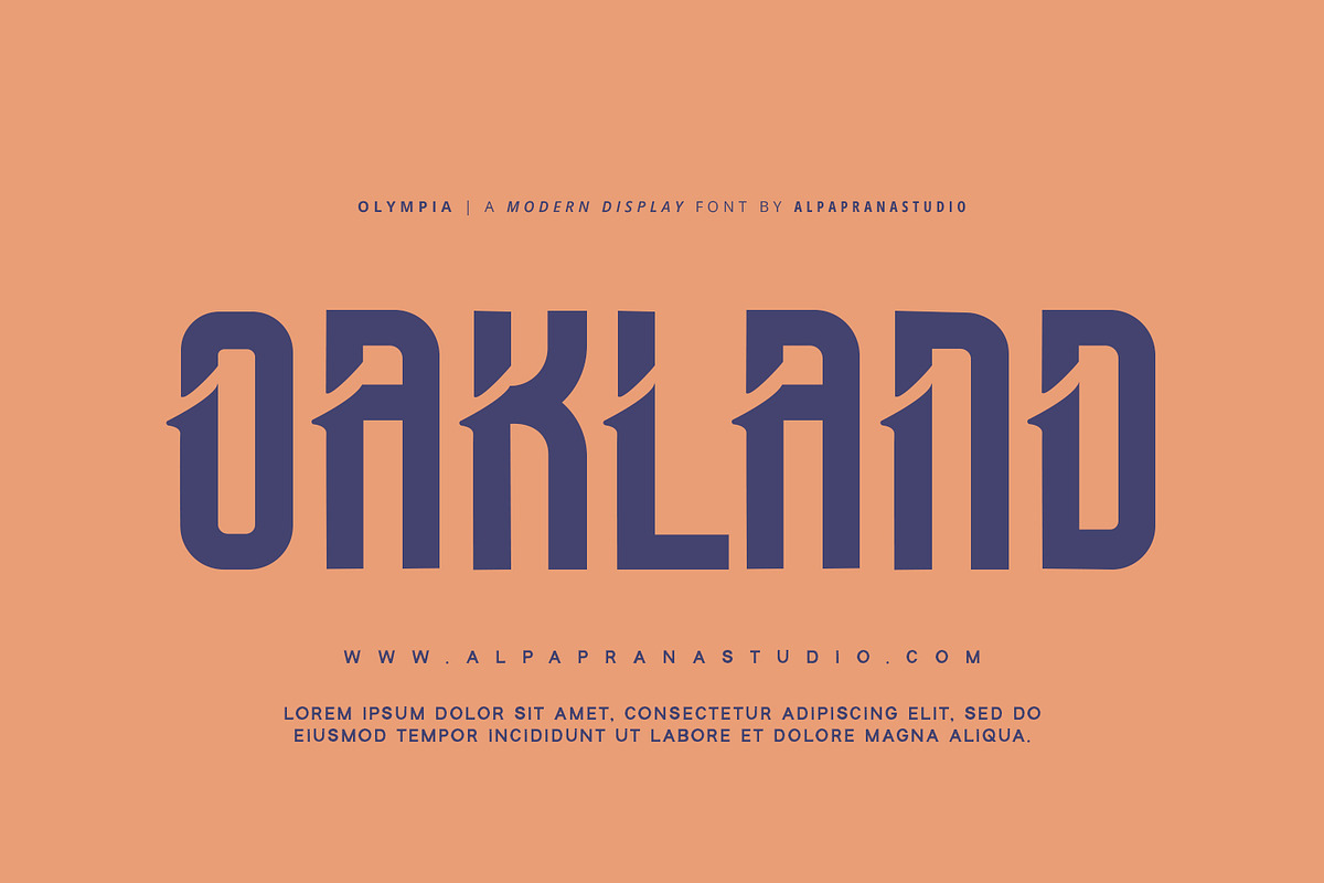 Olympia - Modern Display Font, a Script Font by Alpaprana (Photo 4 of 12)