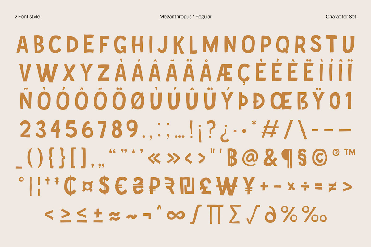 Meganthropus – Vintage Rough Display, a Sans Serif Font by Casloop Studio (Photo 6 of 10)