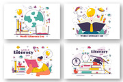 10 World Literacy Day Illustration, an Education Illustration by denayunebgt (Thumbnail 2 of 4)