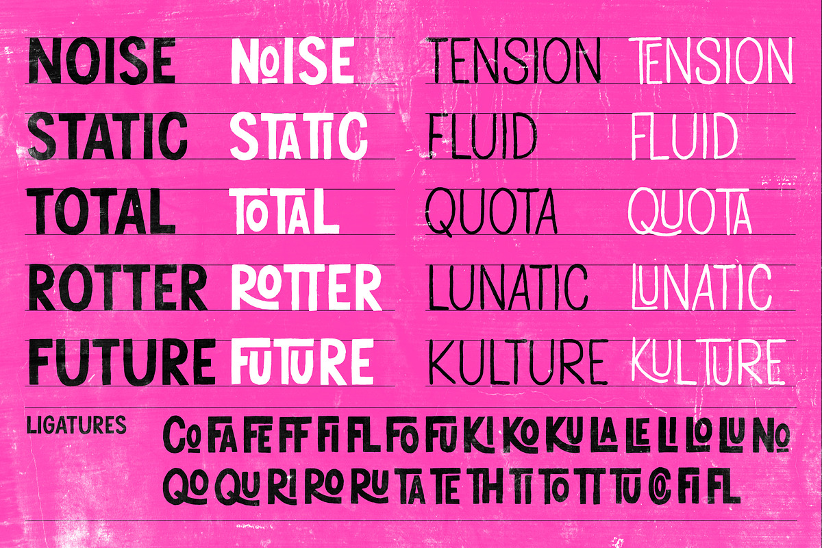 Dualphrase — Rough Display Family, a Handwritten Font by Invasi Studio (Photo 8 of 10)
