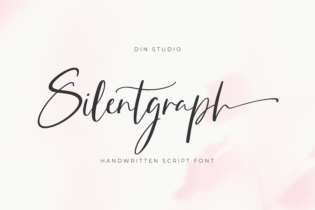 Silentgraph, a Script Font by din-studio.com (Photo 1 of 10)