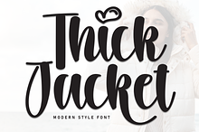 Thick Jacket | Script Font