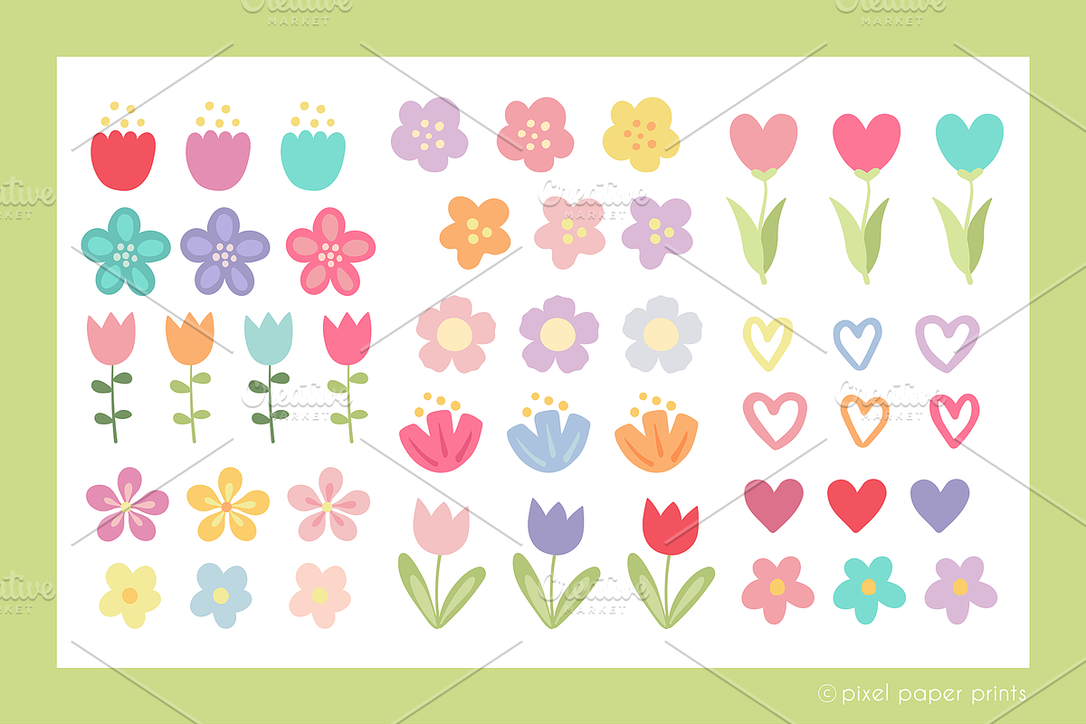 Cute Little Easter Clipart, an Object Graphic by PixelPaperPrints (Photo 6 of 8)