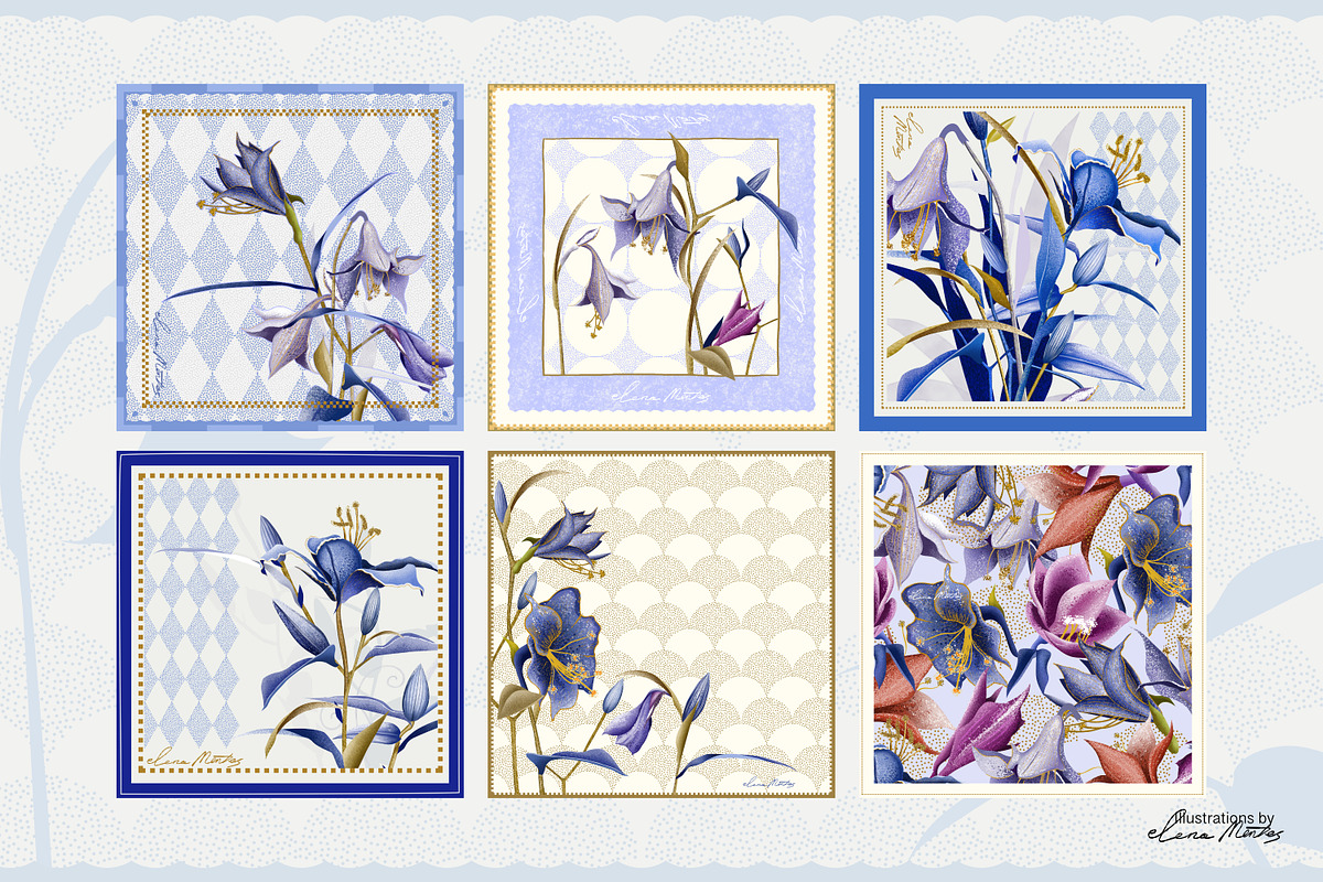 Purple Meadow collection for home, a Seasonal Illustration by Elena Mentes (Photo 3 of 12)